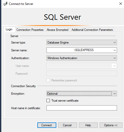 SSMS Windows authentication